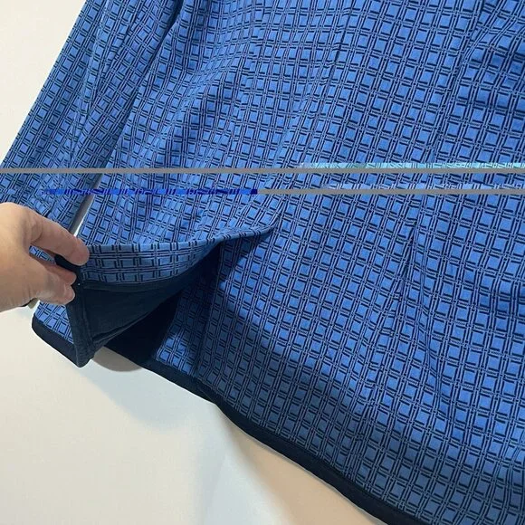 CAbi Scholarship Knit Blazer Jacket Medium Size Navy Blue Stretch Career Work - Picture 10 of 14